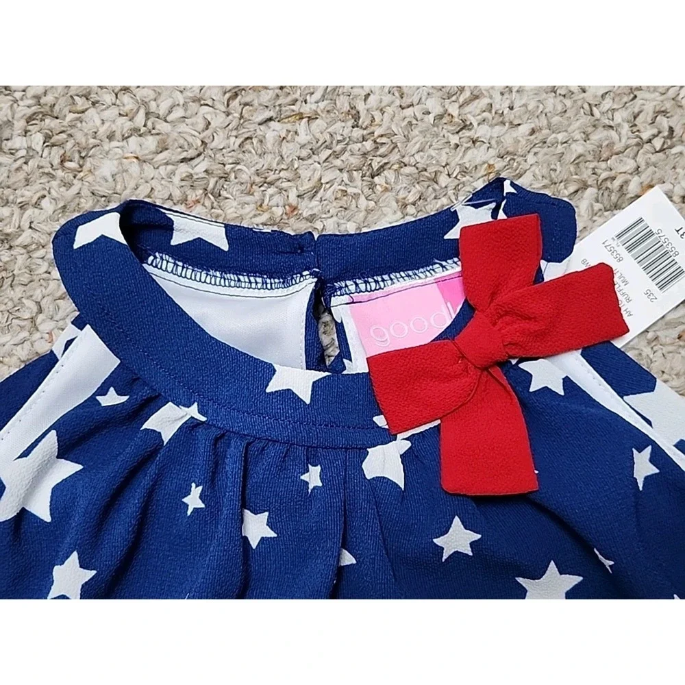 Good lad 4th of July‎ Layered Dress, Size 3T, NWT